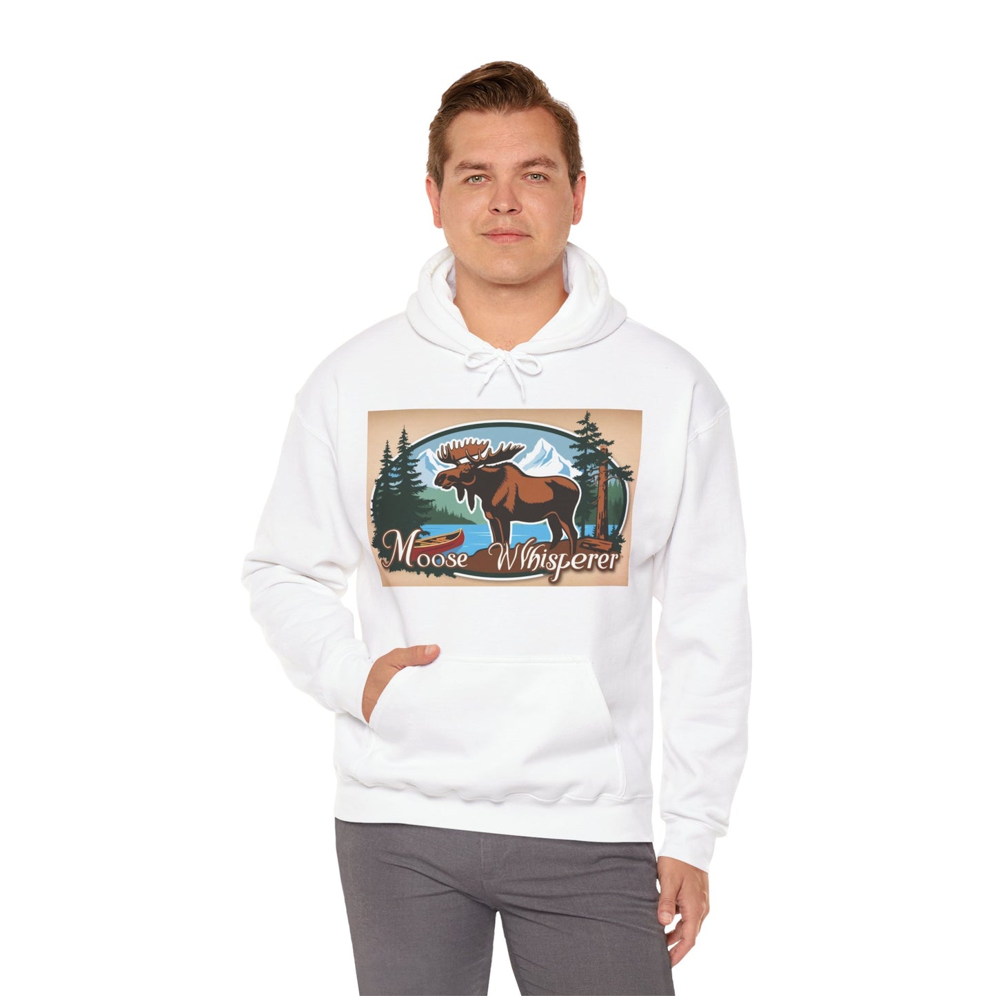 Moose Whisperer - Unisex Heavy Blend™ Hooded Sweatshirt