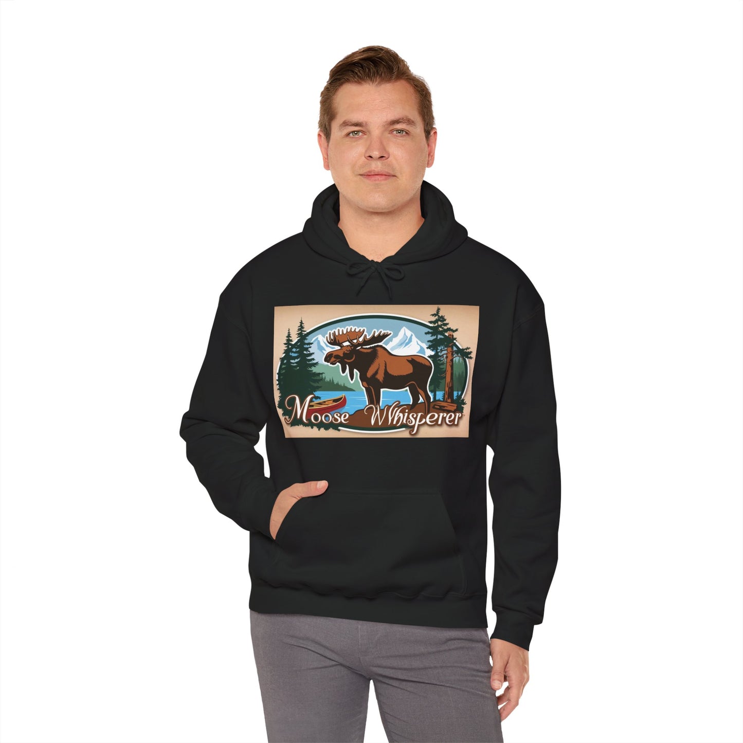 Moose Whisperer - Unisex Heavy Blend™ Hooded Sweatshirt