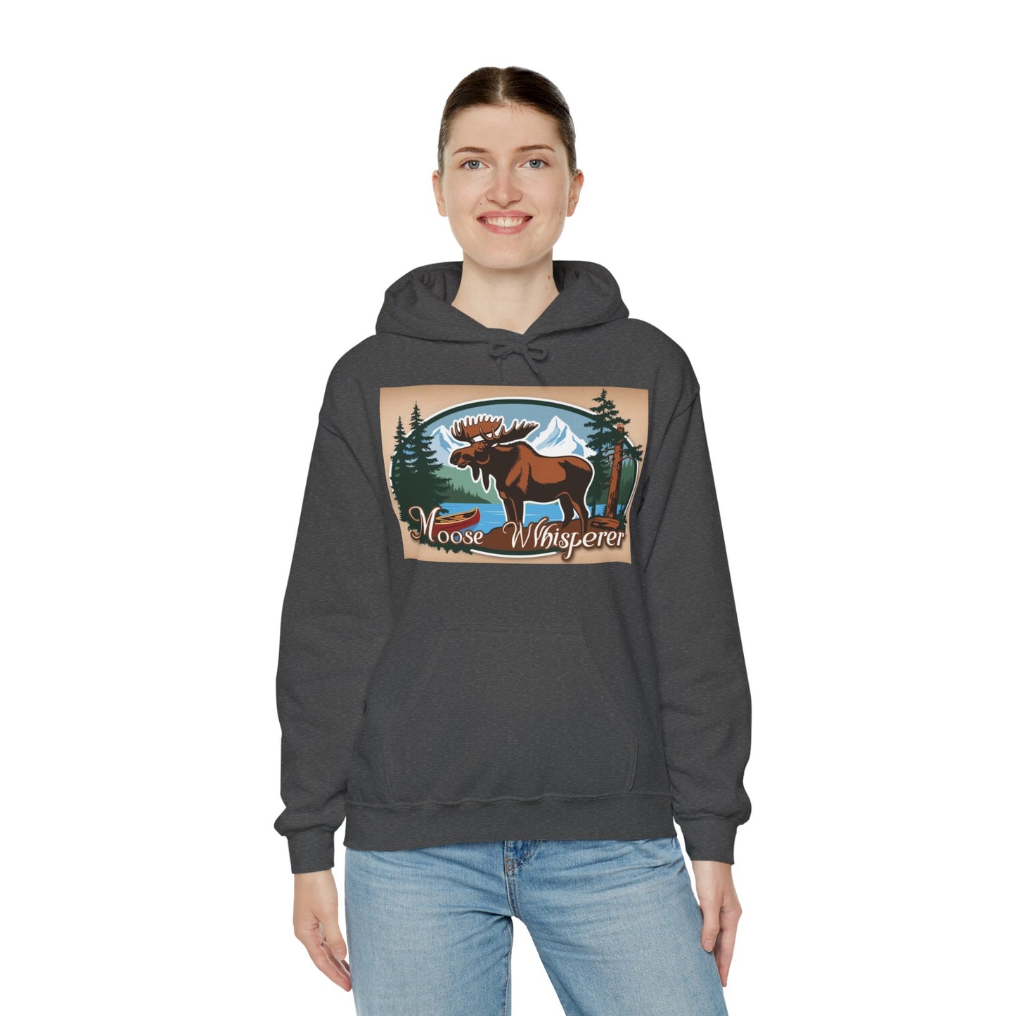 Moose Whisperer - Unisex Heavy Blend™ Hooded Sweatshirt