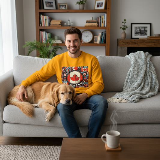 Canada Strong Crewneck Sweatshirt, Cozy Unisex Sweatshirt, Canadian Pride Apparel, Perfect Gift for Canada Day, Layer for Casual Style