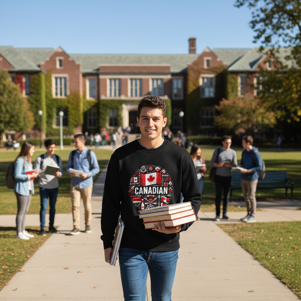 Canadian Pride Crewneck Sweatshirt, Unisex Maple Leaf Sweatshirt, True Strong North Sweatshirt, Canada Day Gift, Cozy Canadian Apparel