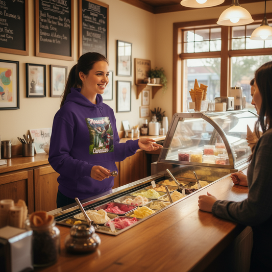 Moose-t Be Canadian Hoodie — Women's Canadian Pride Sweatshirt